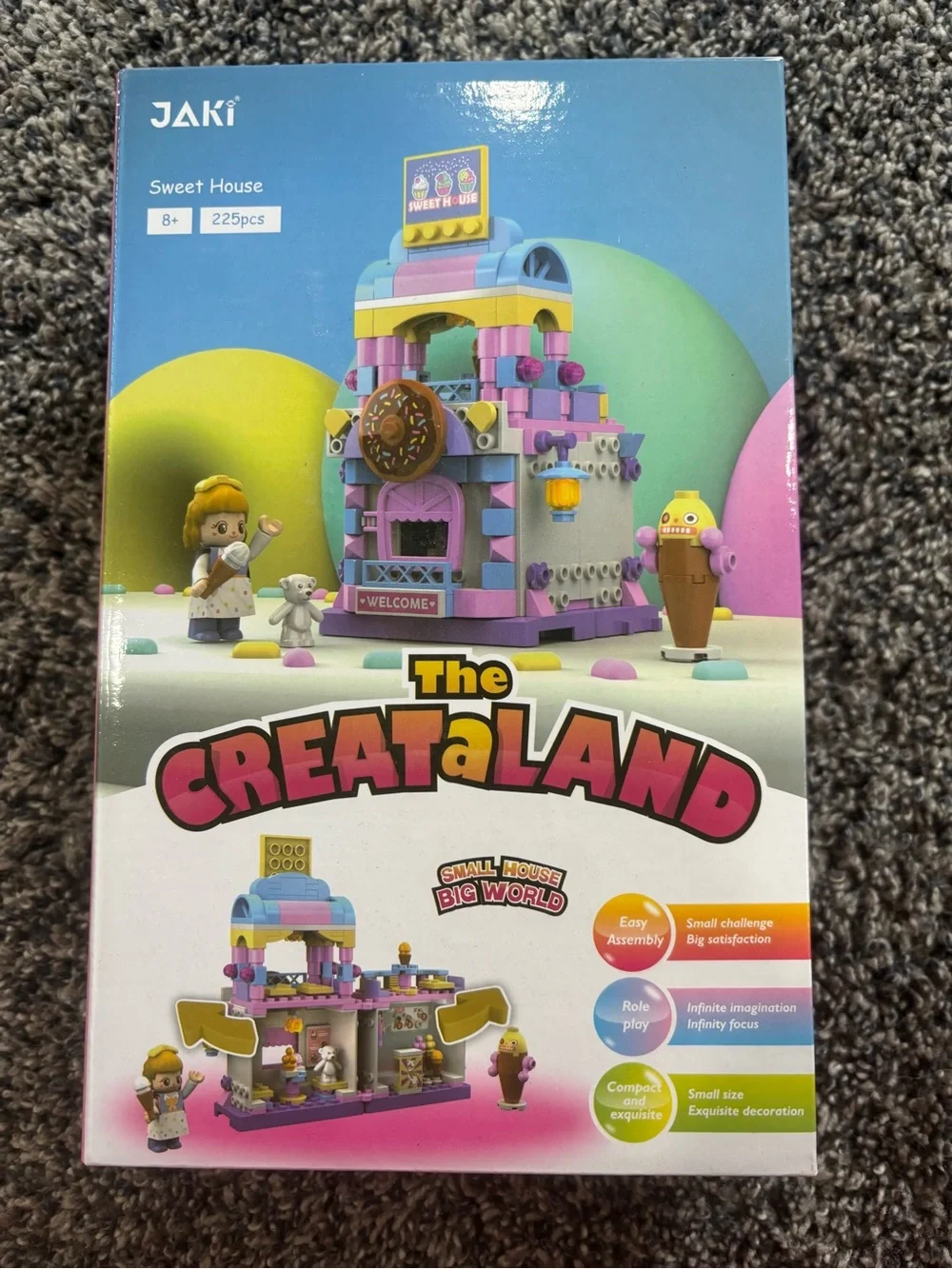 Sweet House Creataland Kids Building Set - Pink & Purple